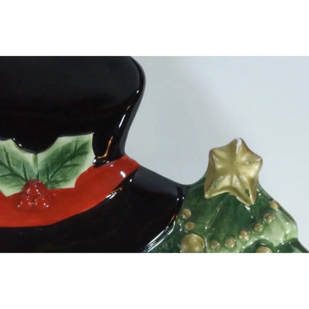 Harry and David Christmas Holiday Snowman Platter